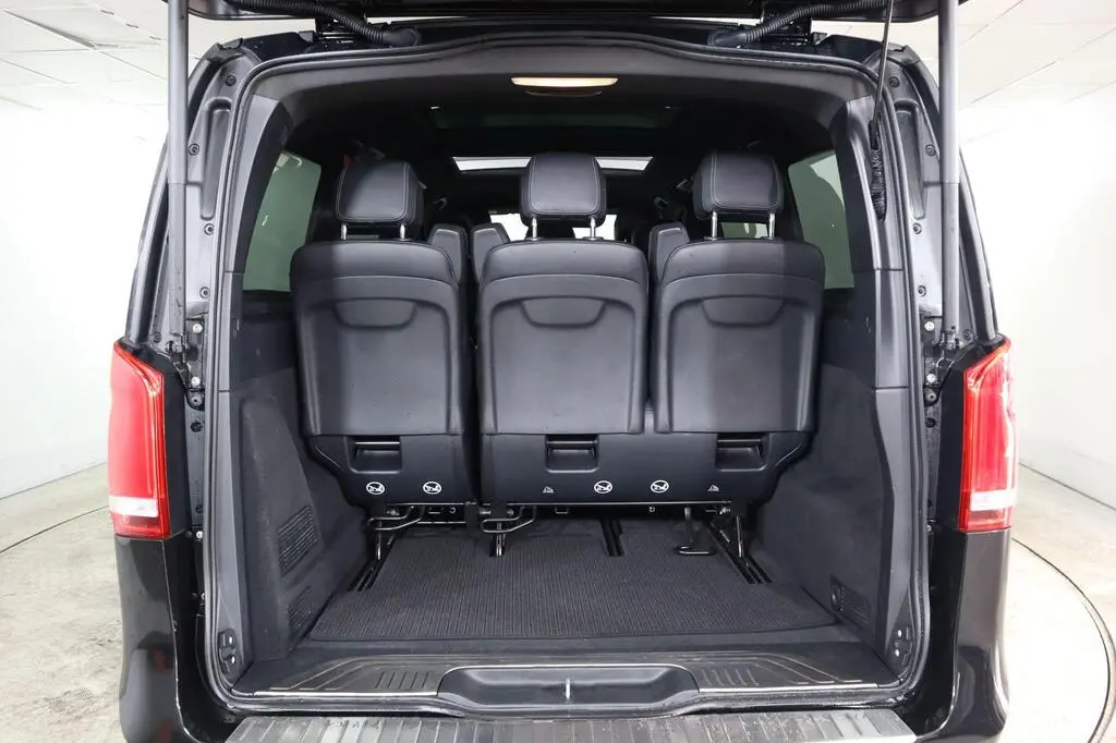 Mercedes V-Class rear boot with upright seating layout